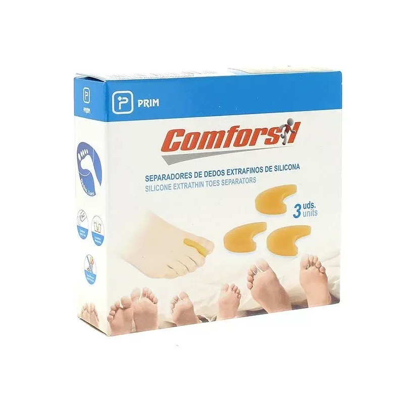 Comforsil separador dedo meia lua tamanho L - 3 unidades