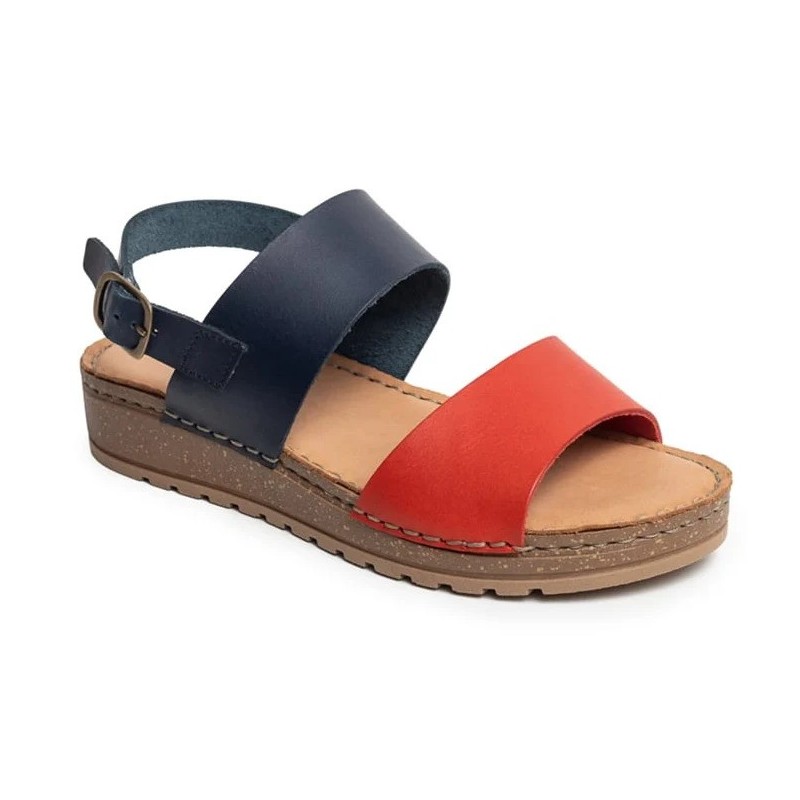 Hush Puppies Carmen D-Strap Navy/Red Tamanho 39