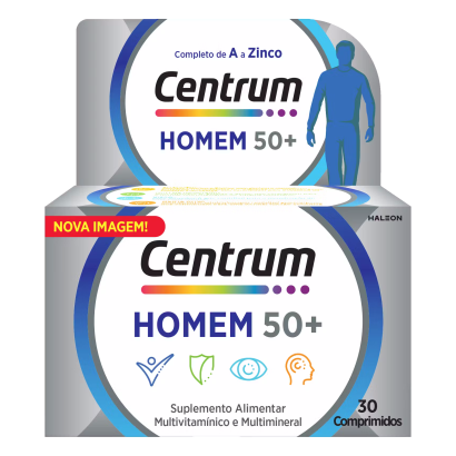 Centrum Homem 50+ (embalagem de 30 comprimidos)