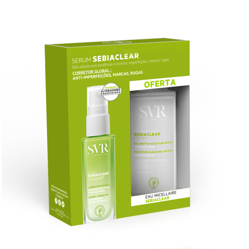 SVR Sebiaclear Serum 30ml com OFERTA Agua Micelar 75ml