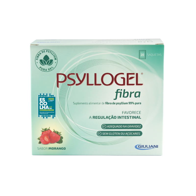 Psyllogel Fibra Morango 20 Saquetas | Bem-Estar Intestinal com Sabor
