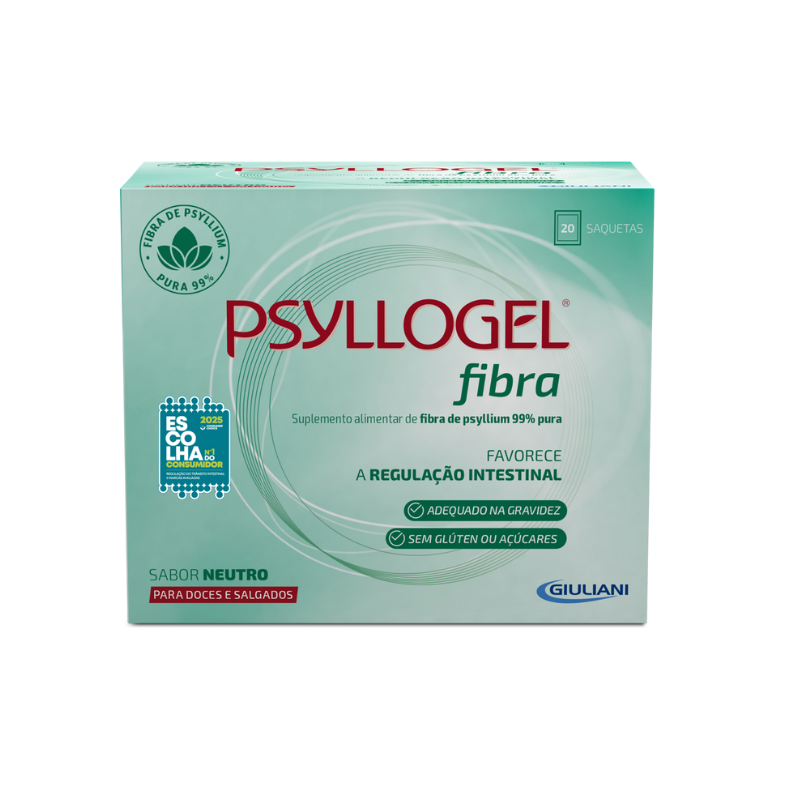 Psyllogel Fibra Neutro 20 Saquetas | Regulação Intestinal Sem Sabor