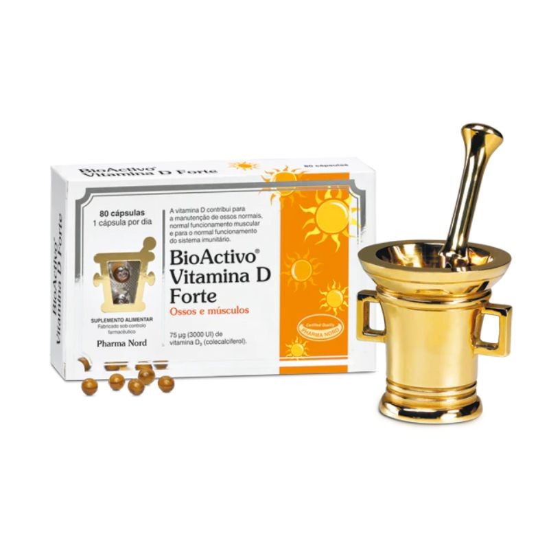 BioActivo Vitamina D Forte 80 Cápsulas | Ossos e Imunidade BioActivo Vitamina D Forte 80 Cápsulas | Ossos e Imunidade