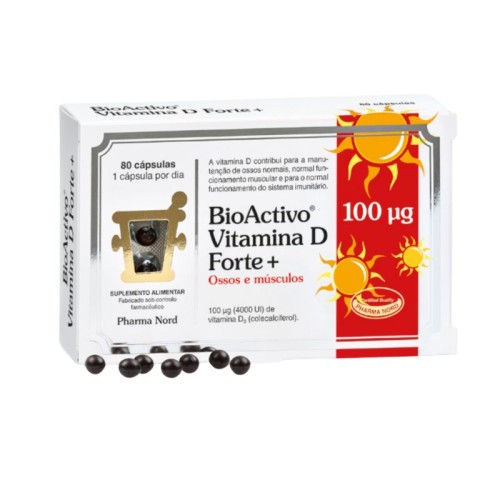 BioActivo Vitamina D Forte+ 80 Cápsulas | Dose Reforçada