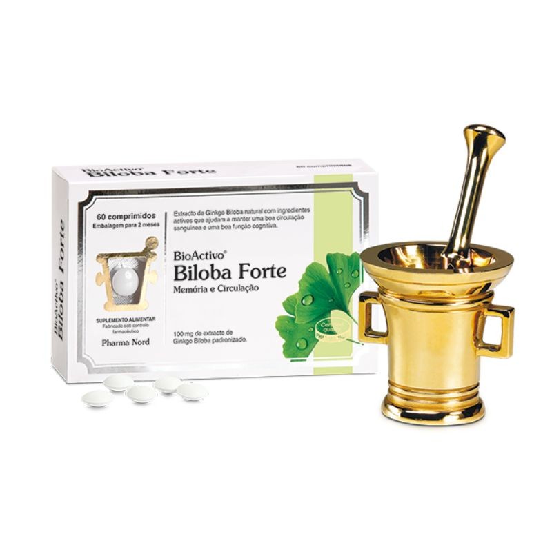 BioActivo Biloba Forte 100mg 60 Comprimidos | Memória Reforçada BioActivo Biloba Forte 100mg 60 Comprimidos | Memória Reforçada