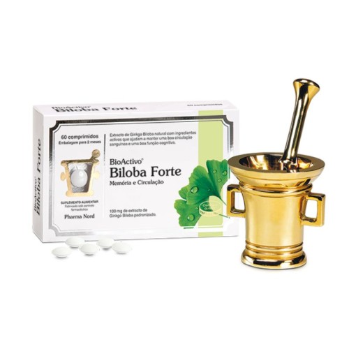 BioActivo Biloba Forte 100mg 60 Comprimidos | Memória Reforçada