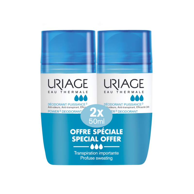 Uriage Deo Forte Roll-On Duplo | Suor Excessivo -50%