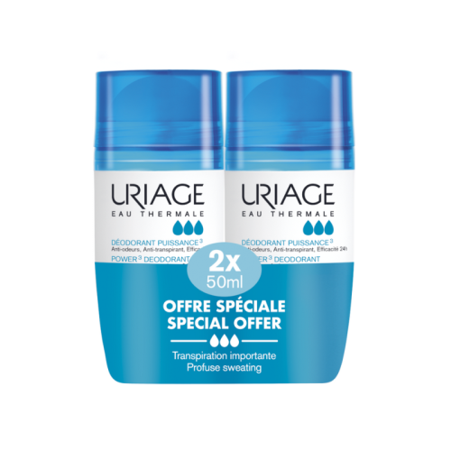 Uriage Deo Forte Roll-On Duplo | Suor Excessivo -50%