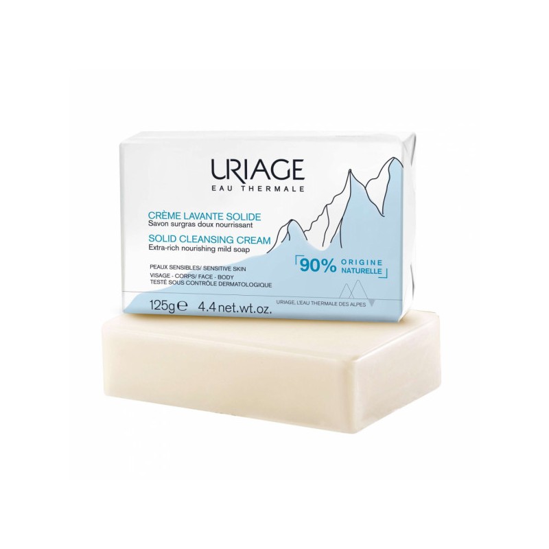 Uriage Sabonete Sólido 125g | Limpeza Suave e Nutritiva
