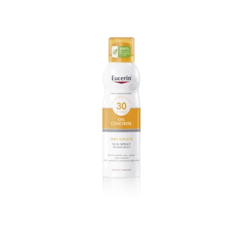 Eucerin Sun Spray Toque Seco FPS30 200ml | Proteção & Acabamento Mate