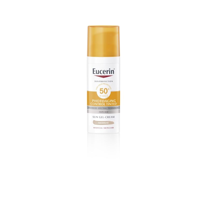 Eucerin Sun Photoaging FPS50+ Cor Média 50ml | Solar com Anti-Idade