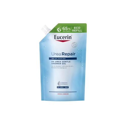 Eucerin UreaRepair Gel Banho Refil 400ml | Limpeza Suave e Sustentável