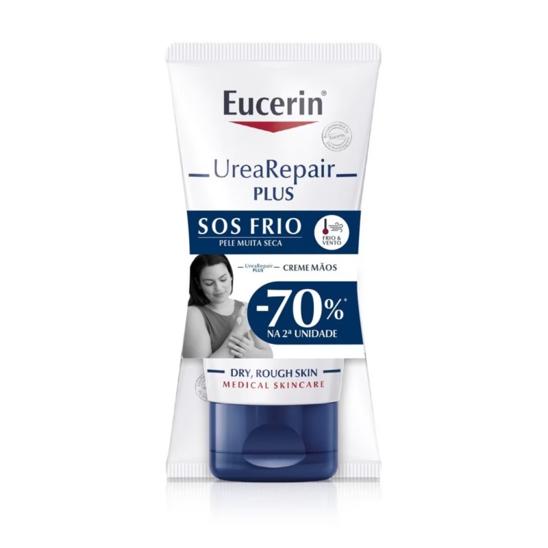 Eucerin UreiaRepair Mãos 75ml x2 | Promo -70% 2.ª Unid.