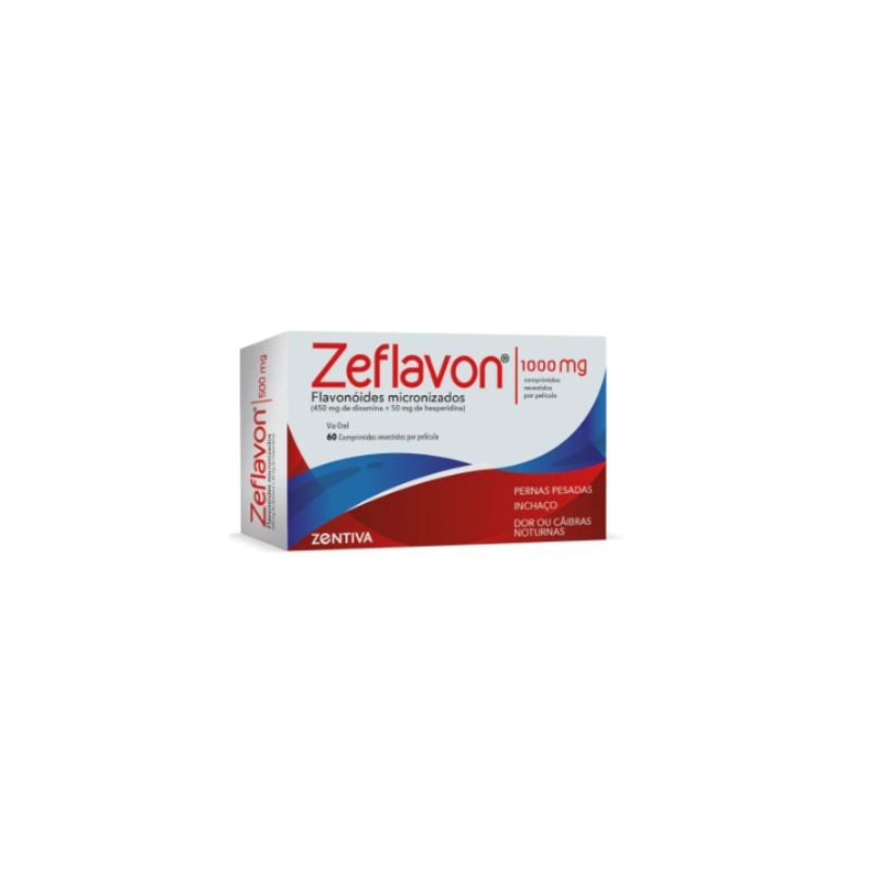 Zeflavon 1000mg 60 Comprimidos | Insuficiência Venosa