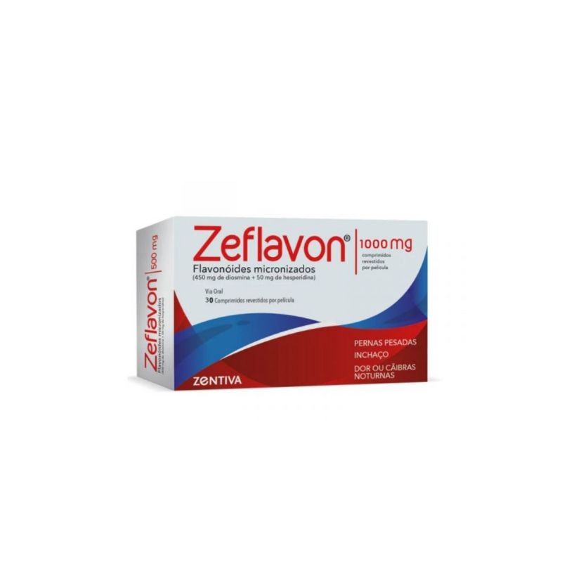 Zeflavon 1000mg 30 Comprimidos | Pernas Cansadas e Varizes