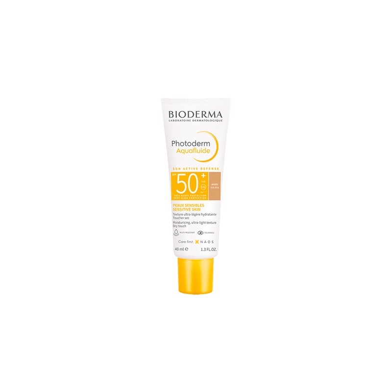 Bioderma Photoderm Aquafluide Cor Dourada SPF50+ 40ml | Proteção com Cor