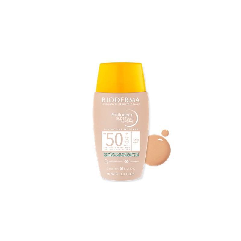 Bioderma Photoderm Nude Touch Cor Clara SPF50+ 40ml | Solar Matificante