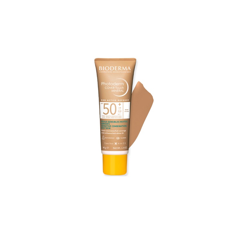 Bioderma Photoderm Cover Touch Brown SPF50+ 40g | Base Solar Compacta