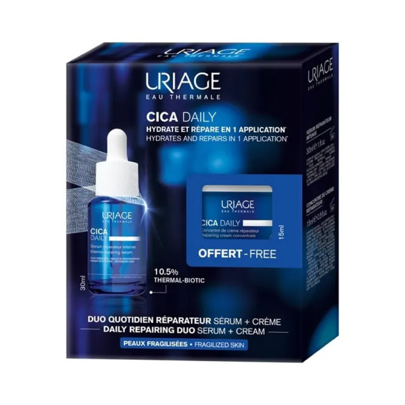 Uriage Bariéderm Cica-Daily Sérum + Creme 15ml | Reparação e Hidratação