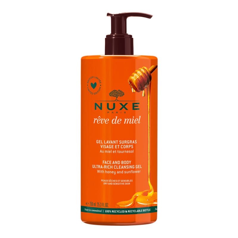 Nuxe Rêve de Miel Gel Lavante 750ml | Pele Suave & Confortável