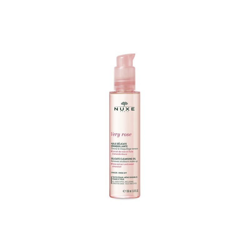 Nuxe Very Rose Óleo Demaquilhante 150ml | Limpeza Delicada