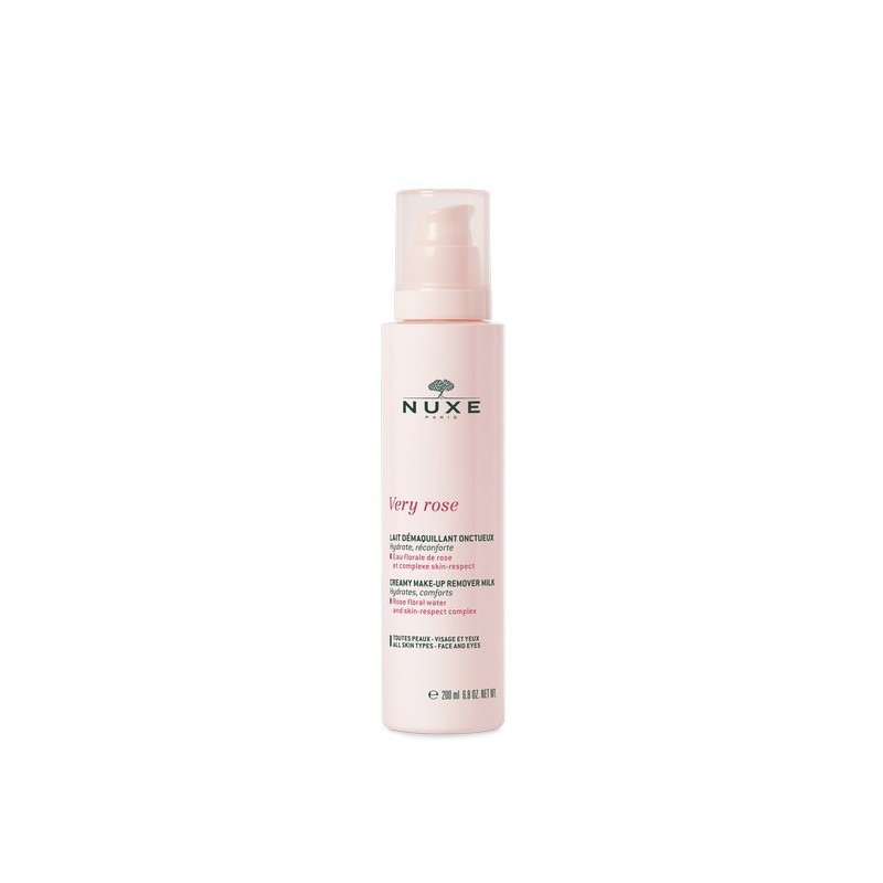 Nuxe Very Rose Leite Demaquilhante 200ml | Suavidade e Conforto