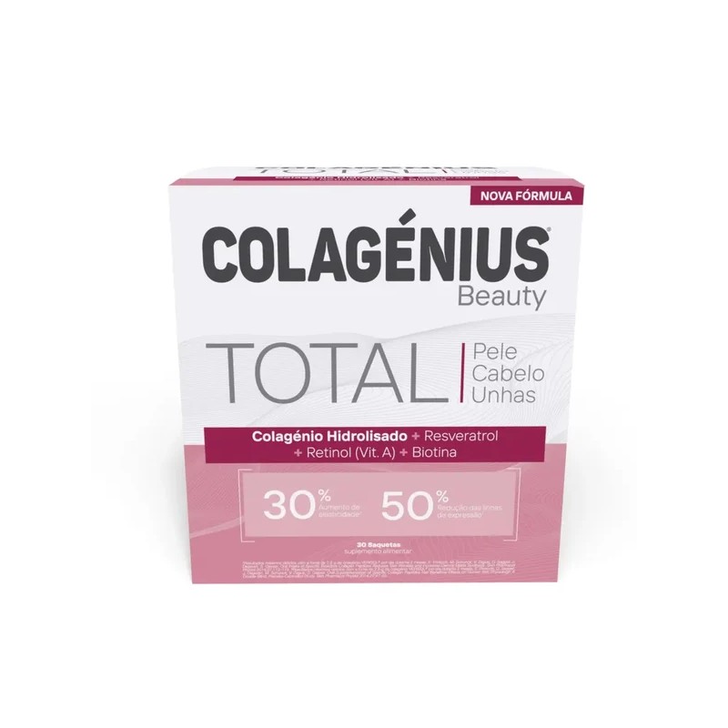 Colagénius Beauty Total Morango 30 Saquetas | Pharmacaring