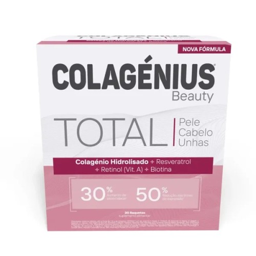 Colagénius Beauty Total Morango 30 Saquetas | Pharmacaring