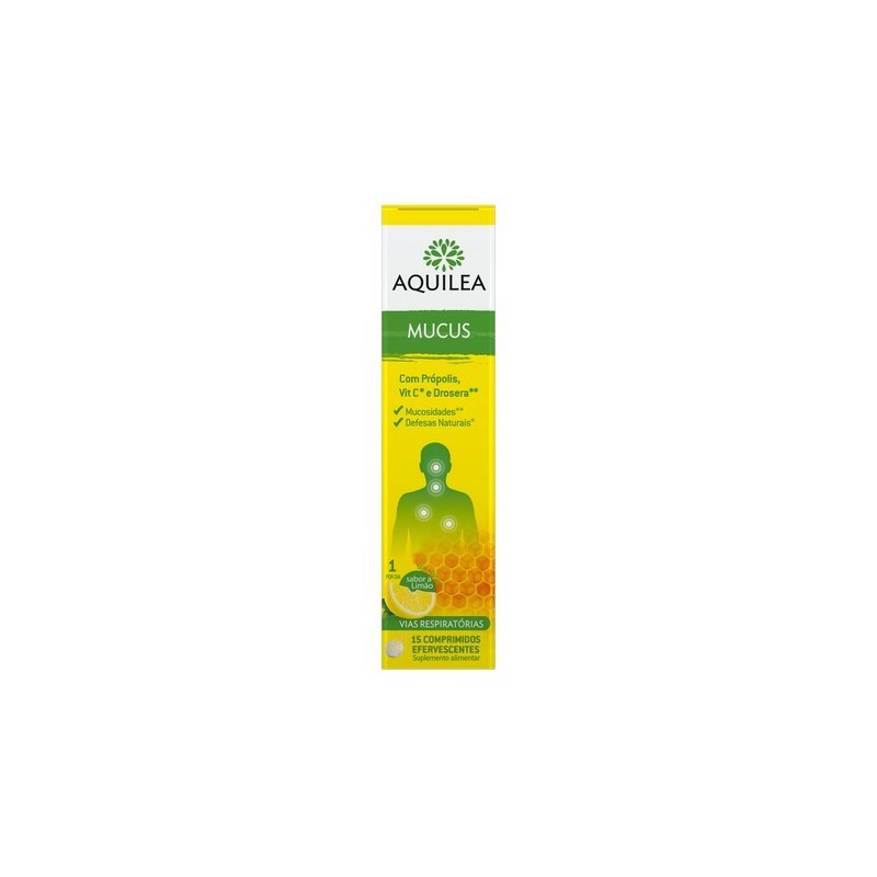 Aquilea Mucus Efervescente Limão 15 Unidades | Pharmacaring