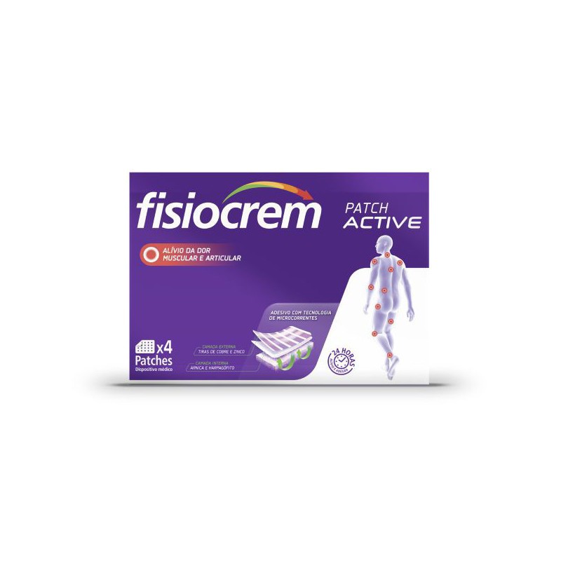 Fisiocrem Patch Active 4 Unidades | Pharmacaring