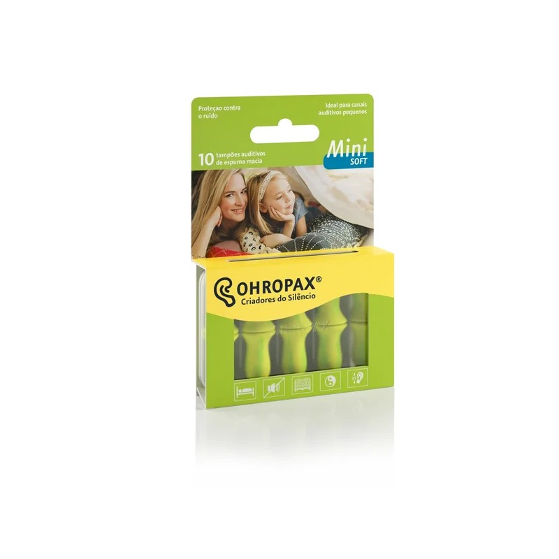 Ohropax Mini Soft 10 Unidades | Tampões Auriculares | Pharmacaring