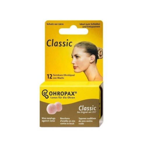 Ohropax Classic Cera 12 Unidades | Tampões Auriculares | Pharmacaring
