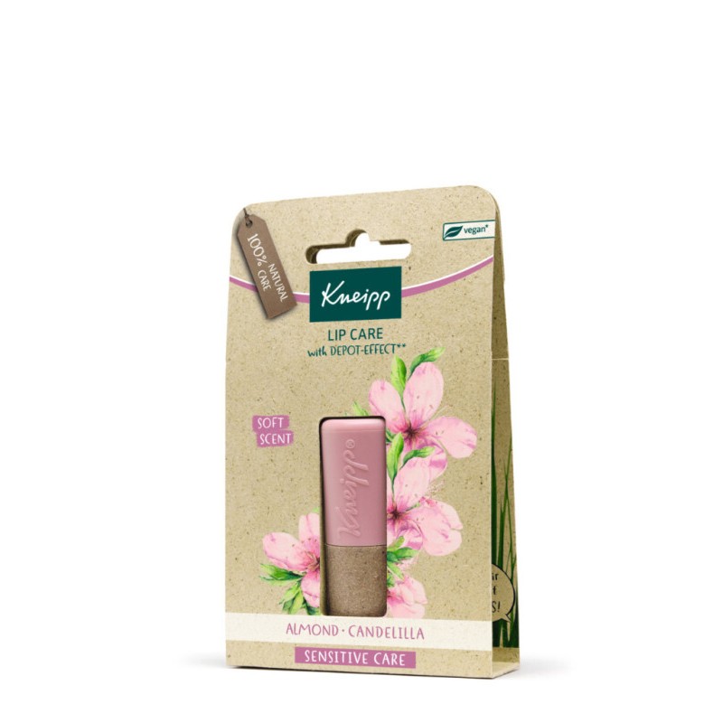 Kneipp Bálsamo Labial Sensitive Care Amêndoas 4,7g – Cuidado Suave