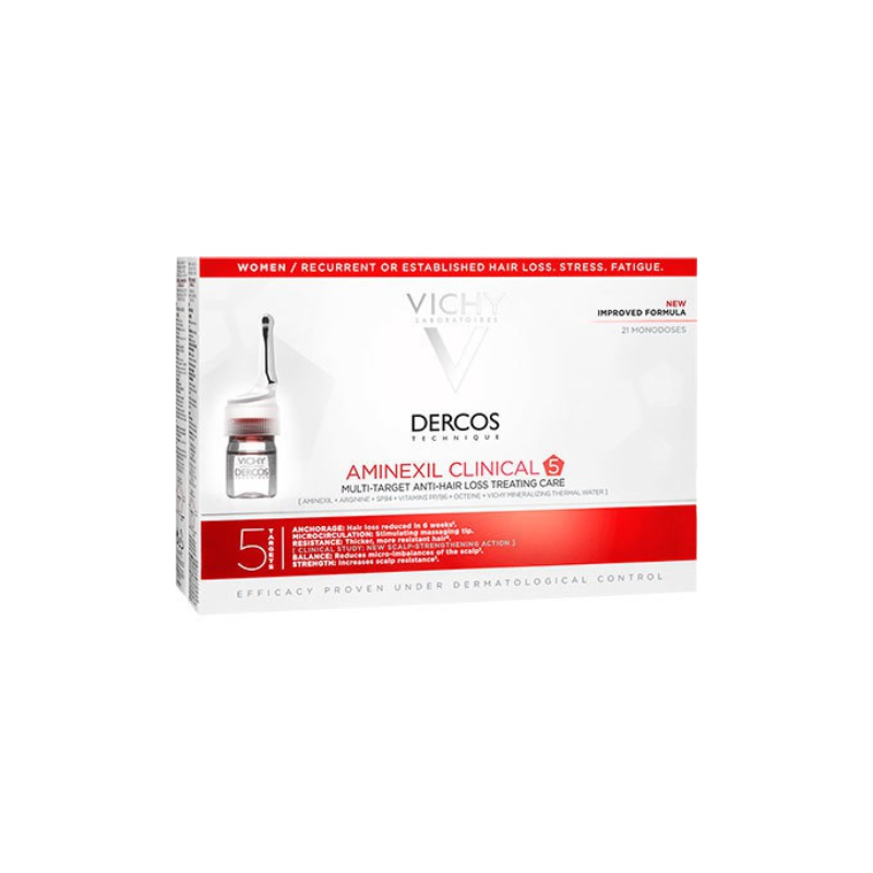Dercos Aminexil Clinical Mulher 21 Ampolas – Fortalece e Estimula