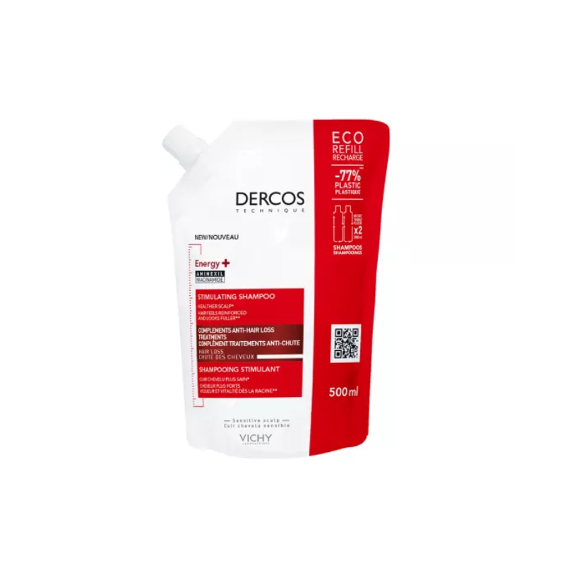 Dercos Estimul Champô Eco Pack 500ml – Força e Resistência