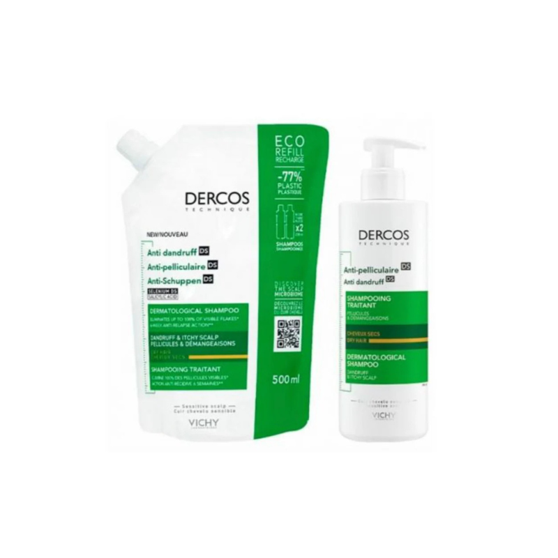 Dercos Caspa Seca Refil Pack Promo – Hidrata e Remove Caspa