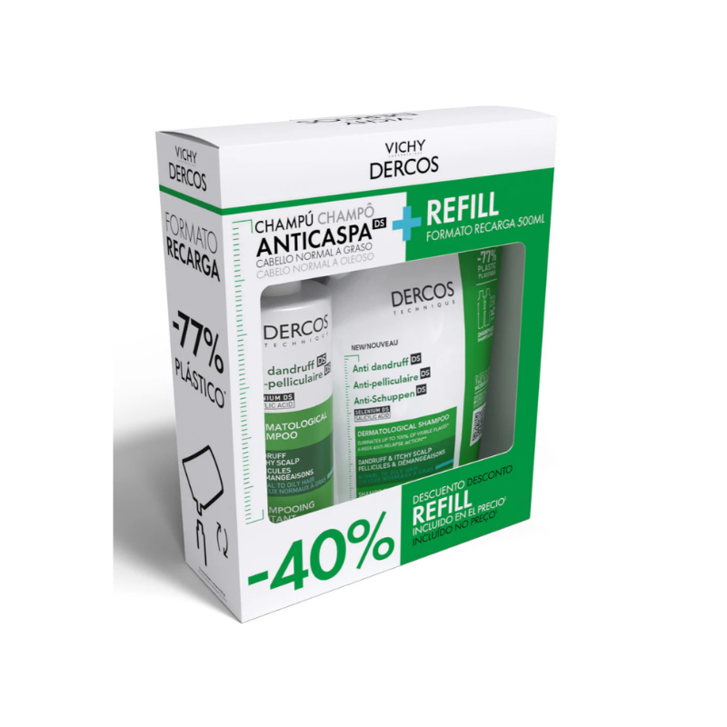 Dercos Caspa Oleosa Pack Promo – Purifica e Regula Oleosidade