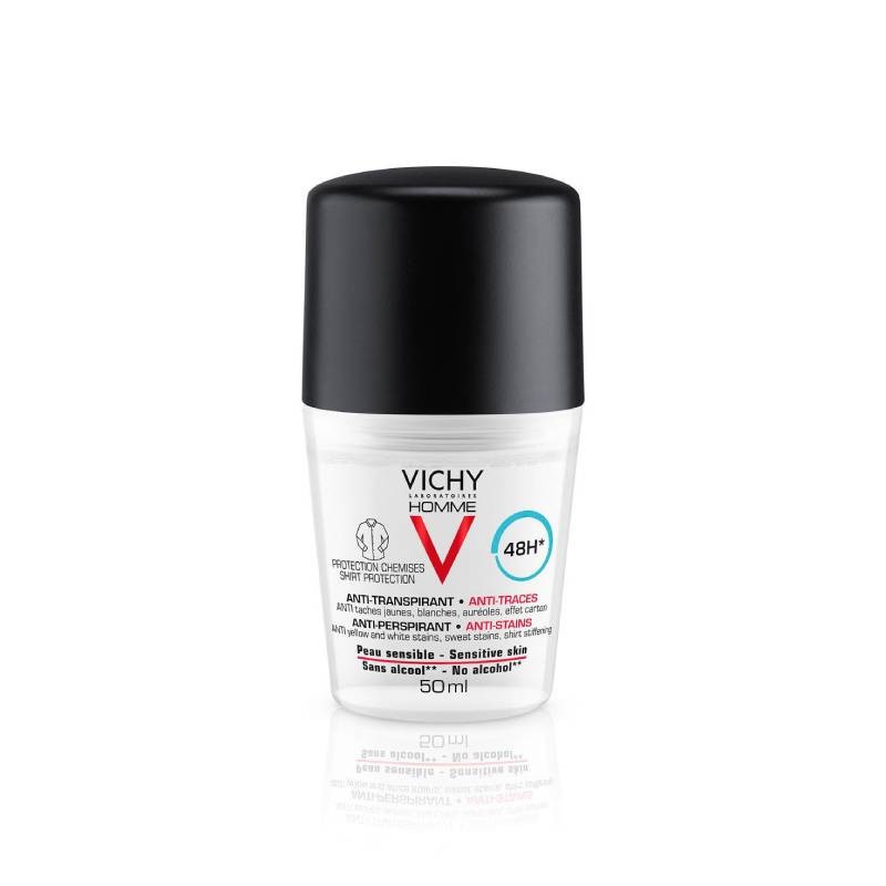 Vichy Homme Desodorizante Roll-On Antimanchas 50ml | Pharmacaring