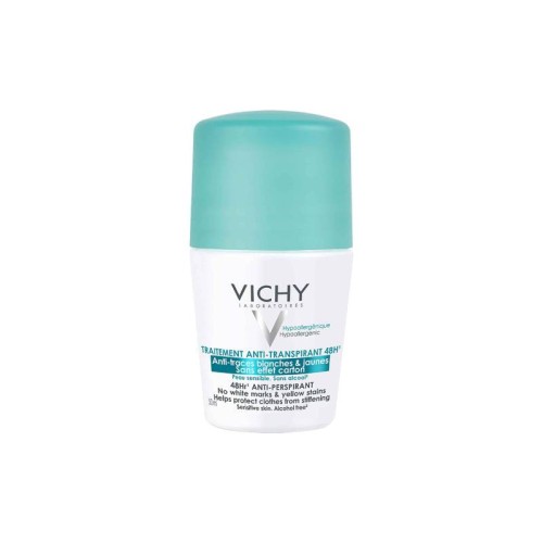 Vichy Desodorizante Roll-On Antimanchas 50ml | Proteção Roupas e Pele