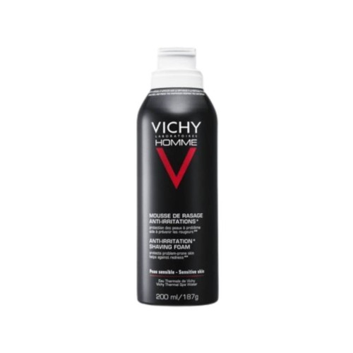 Vichy Homme Mousse Barbear Pele Sensível 200ml | Barbear Confortável