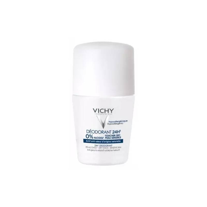 Vichy Roll-On Toque Seco 24H 50ml | Proteção e Conforto