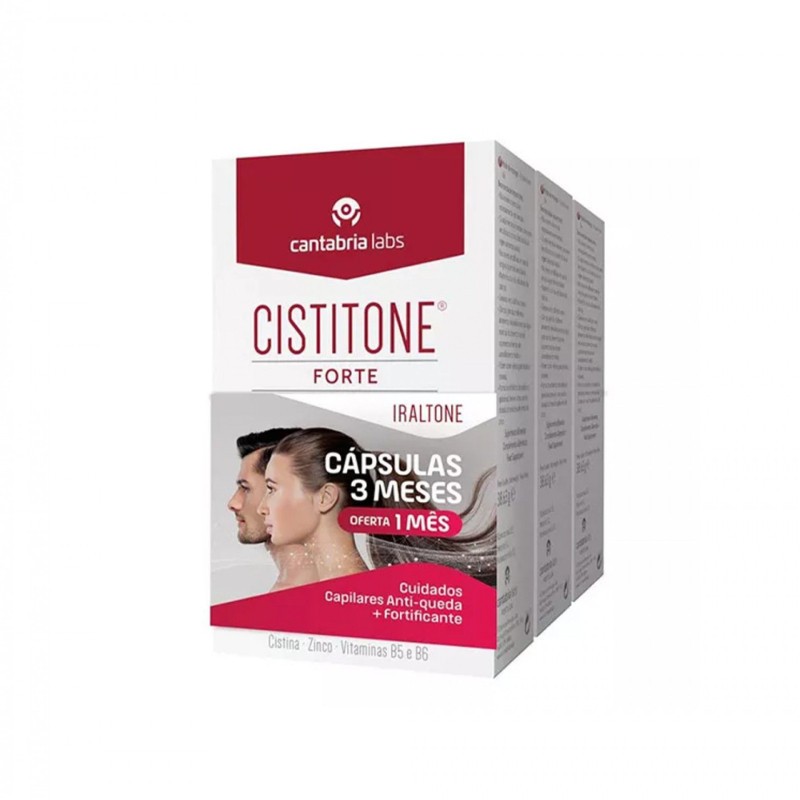 Cistitone Forte Trio Cápsulas x60 | Ação Tripla no Cabelo