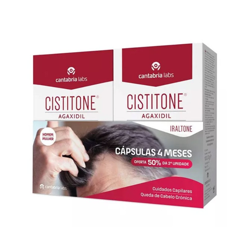 Cistitone Agaxidil x60 Pack 50% 2 Unidades | Tratamento Capilar