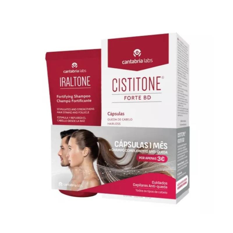 Cistitone Forte BD + Iralton Champô | Cuidado Completo Antiqueda