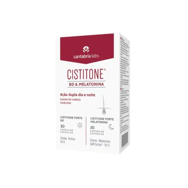 Cistitone BD & Melatonina Cápsulas 30+30 | Cabelo e Bem-Estar
