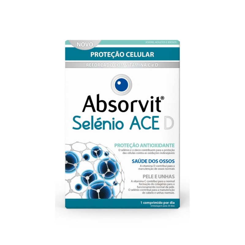 Absorvit Selénio ACE+D x30 | Antioxidante e Imunidade