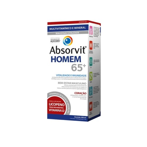 Absorvit Homem 65+ Emulsão 300ml | Energia e Saúde Masculina