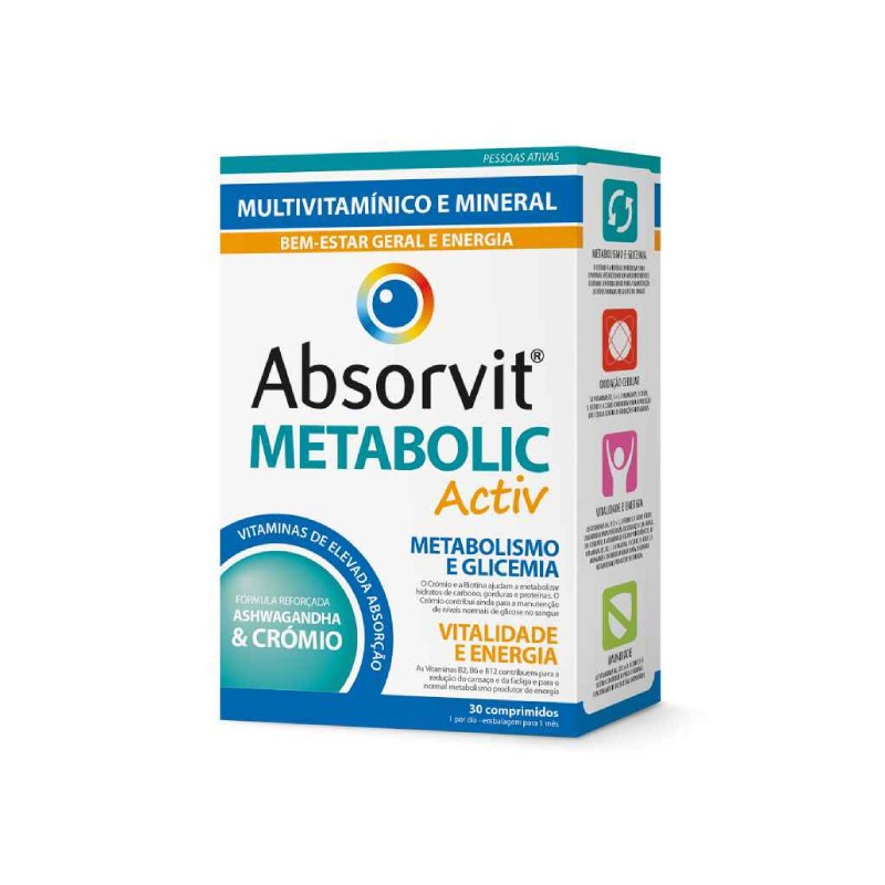Absorvit Metabolic Activ x30 | Metabolismo e Peso Saudável