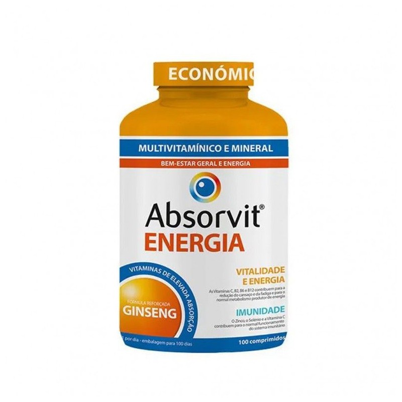 Absorvit Energia x100 | Energia e Vitalidade Prolongada