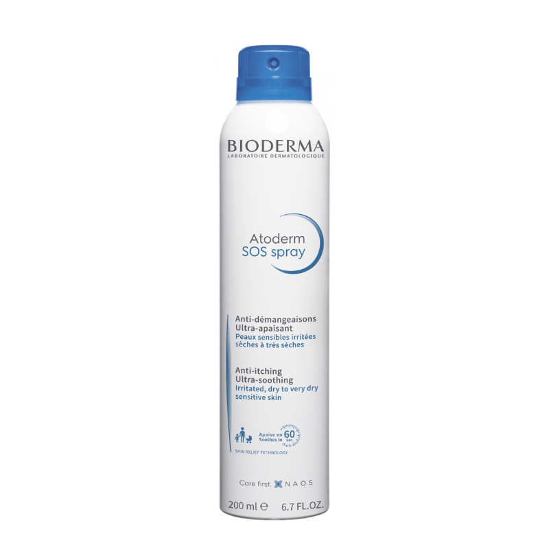 Atoderm Bioderma SOS Spray 200ml – Alívio imediato da comichão